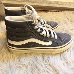 Grey high top vans SIZE 6